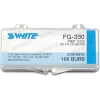 8900732 Carbide Burs FG 100/Pkg. Straight Flat End Cross Cut, 556, 100/Pkg., 13556