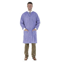 9526732 SafeWear High Performance Lab Coat Medium, Plum Purple, 12/Pkg., 8109-B