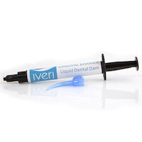 8800042 Iveri Liquid Dental Dam Blue, 1.5 ml Syringe, 5/Box, LIQUIDDAM