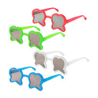 5255042 Sherman Kids Sunglasses Tooth Shaped Glasses, Assorted, S24103, 36/Pkg