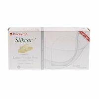 9539152 Silkcare Latex PF Gloves Small, 100/Box, 7816