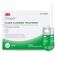 5256252 3M Clinpro Clear Fluoride Treatment 5256252, Mint Flavor, 0.5mL Unit Dose, 7210M, 100/Pkg