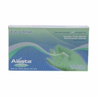 9507552 Alasta Aloe Nitrile PF Gloves X-Small, 100/Box, AA100XS