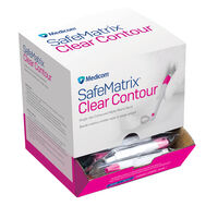 5256852 SafeMatrix Clear Contour Single-Use Matrix Band 5256852, Pink, Narrow, 4.5mm, 30065, 50/Box