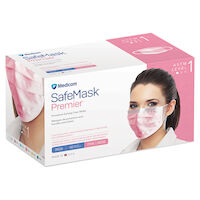 9532062 SafeMask Premier Procedure Earloop Face Masks Pink, 50/Box, 2016