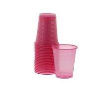 4952072 Monoart Plastic Cups Fuchsia, 200 ml, 100/Pkg., 21410022