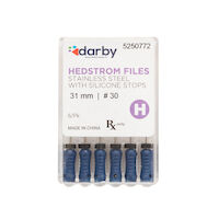 5250772 Hedstrom Files with Silicone Stops 31mm, #30, 6/Pkg.