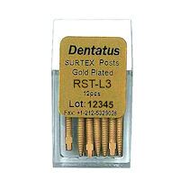 9519682 Surtex Gold Plated Post Refills Long, L-3, 11.8 mm, 12/Pkg., RST-L3