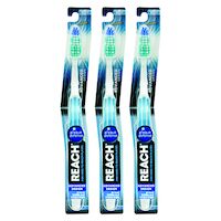 8521782 REACH Advanced Design Toothbrush Full, Soft, 12/Pkg., 7212