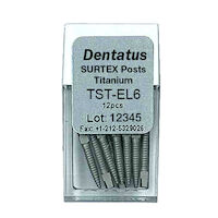 9520092 Surtex Titanium Post Refills XL6, X-Long, 14.2 mm, 12/Pkg., TST-EL6