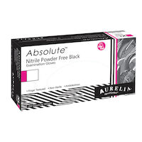 9531392 Absolute Black Nitrile Gloves Small, 200/Box, 98996