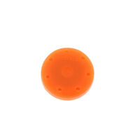 2211792 Round Magnetic Bur Blocks Tangerine, 7-Hole, 400BS-S12