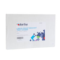 9539992 Liquid-Proof Bracket Tray Covers 8 1/2" x 12 1/4", White, 500/Box