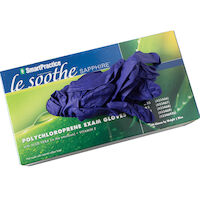 3051203 Le Soothe Sapphire Polychloroprene PF Gloves X-Small, 100/Box, 433466