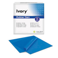 5253803 Ivory Rubber Dam Ivory Rubber Dam Sheet Heavy, 6 x 6, 36/Box, Blue, 66094054