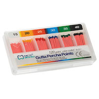 Gutta Percha Points, Bulk Pack, .02 Taper, Non-Marked, # Fine/Medium, 120/Pk, 151530-FM - Gutta Percha Points, Bulk Pack, .02 Taper, Non-Marked, # Fine/Medium, 120/Pk, 151530-FM - Image 1