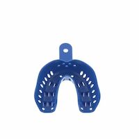 2211323 Tuff Lock Disposable Impression Trays Adult, Small, Lower, Blue, 50/Bag, GIT-L3