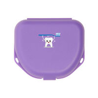 5258323 Imprinted Retainer Boxes Neon Purple, 1.5", 25V550P, 144/Pkg
