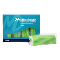 9532523 Microbrush Plus Regular, Applicators, Green, 400/Pkg, PR400GR