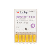 5250743 Hedstrom Files with Silicone Stops 21mm, #20, 6/Pkg.