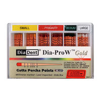 5250053 Dia-Pro W GOLD Gutta Percha Points Assorted, 60/Box, ML168-S691