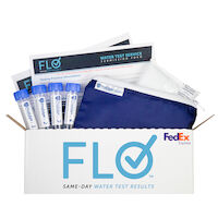 5251053 Flo Water Testing Service Kit 1 Mail-in Test Kit with 8 Specimen Vial & Shipping Label, 90801