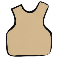 9200153 Cling Shield Adult Aprons Pano Dual, No Collar, 22 1/4" x 26 1/2", Beige, 26BEIGE