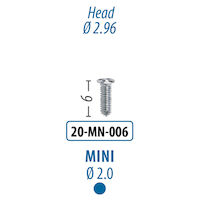 496-0453  2.0 mm x 6 mm, Mini Screw, 20-MN-006 product image