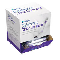 5256853 SafeMatrix Clear Contour Single-Use Matrix Band 5256853, Purple, Wide, 6mm, 30066, 50/Box