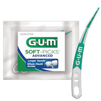 8110173 GUM Soft-Picks Advanced, 2 Picks, 110/Box, 650PA