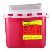 2211173 Sharps Container 5.4 Quart Sharps Container, Red Counterbalanced Door, 305426