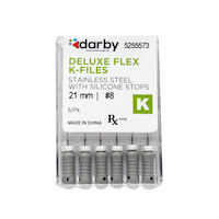 5255573 Darby Deluxe Flex K Files #8, 21mm, 6/Pkg