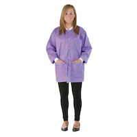 9526773 SafeWear Hipster Jackets Protective Hip-Length Jacket X-Large, Plum Purple, 12/Pkg., 8103-D