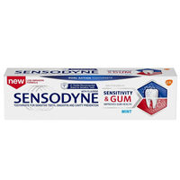 5258083 Sensodyne Sensitivity and Gum Toothpaste Mint, 0.8 oz, 600000001358341, 50/Pkg
