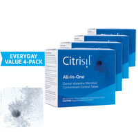 5256783 Citrisil Dental Waterline Cleaner White, Citrisil Waterline Maintenance Tablets, Everyday Value 4 Pack, C50-W-VAL4