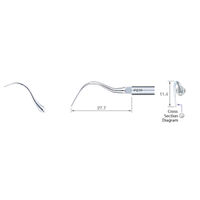 Varios Ultrasonic Scaler Tips Perio P21R Right Ea product image