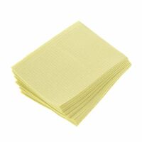 3410993 Patient Towels Deluxe, 3-Ply Paper, 1-Ply Poly, Yellow, 500/Box