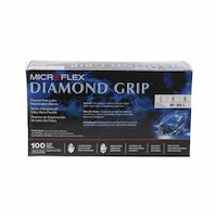 3173104 Diamond Grip Latex PF Gloves Large, 100/Box, MF300