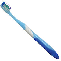 9526704 Adult Compact Head Toothbrush 28 Tufts, Compact Head, Interdental Bristles, Sensitive, Assorted, 72/Box