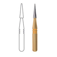 8642614 Midwest Esthetic Finish Carbide FG 10/Pkg. Taper, 7611, 1.0, 10/Pkg., 379128