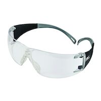 9200124 ProVision Flexiwrap Eyewear Black Frame, Grey Tips, Clear Lens, 3609GC