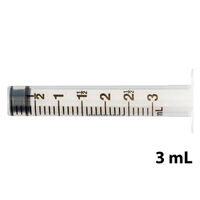 3210034 Monoject Luer-Lock Syringes 3 ml, SoftPack, 100/Pkg., 1180300777