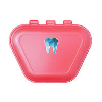 Imprinted Denture Box Nonvented 4 3/8 in x 3 3/8 in x 2 in Red 24/Bg product image