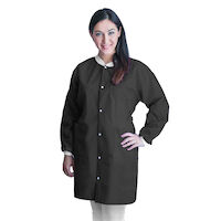 5251744 FiTMe Lab Jackets and Coats Coat, Large, 10/Bag, Black, UGC-6600-L