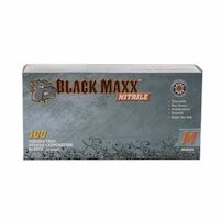 9507454 Black Maxx PF Gloves Medium, 100/Box, BMN100M