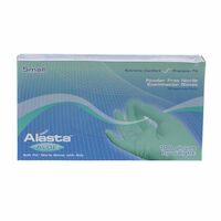 9507554 Alasta Aloe Nitrile PF Gloves Small, 100/Box, AA100S