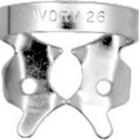 8492564 Ivory Rubber Dam Clamps, Winged 26, Small Lower Molar, 57370