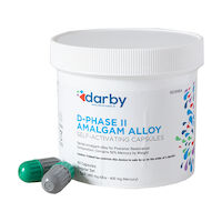 9526964 D-Phase II Amalgam Alloy Regular Set, One Spill, 400mg, Green/Gray, 50/Pkg