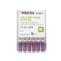 5255574 Darby Deluxe Flex K Files #10, 21mm, 6/Pkg