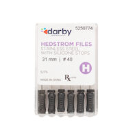 5250774 Hedstrom Files with Silicone Stops 31mm, #40, 6/Pkg.